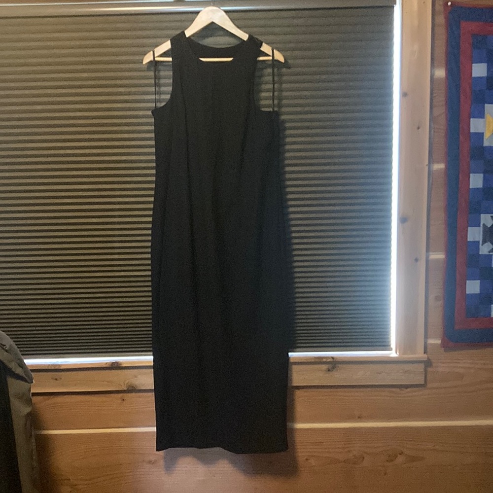 Long black Carole Little vintage dress